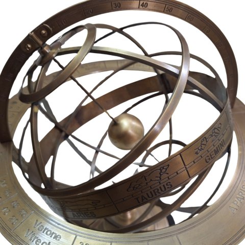 Wielkie Astrolabium Mosiężne - Dekoracja Gabinetu - AML141A