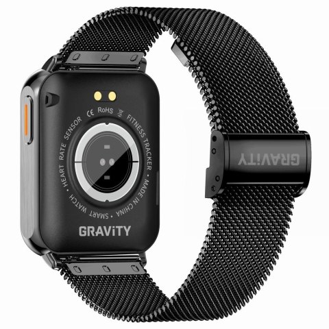 Smartwatch Gravity Czarny 2 Paski GT17-7