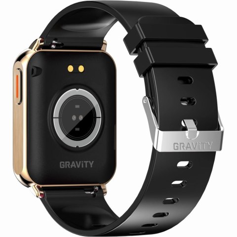 Smartwatch Gravity Różowe Złoto Czarny 2 Paski GT17-5