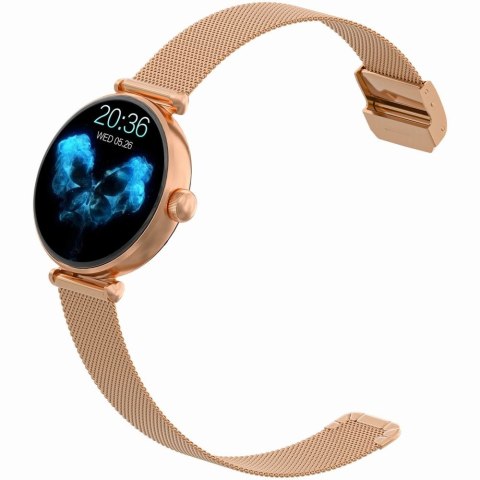 Smartwatch Gravity Różowe Złoto Czarny 2 Paski GT26-3