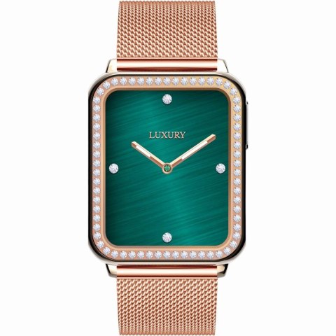 Smartwatch Gravity Różowe Złoto Fioletowy 2 Paski GT17-3