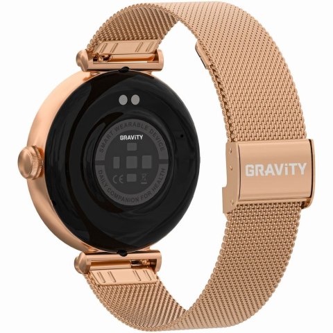 Smartwatch Gravity Różowe Złoto Różowy 2 Paski GT26-1