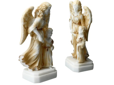 Anioł Stróż z dzieckiem - alabaster grecki