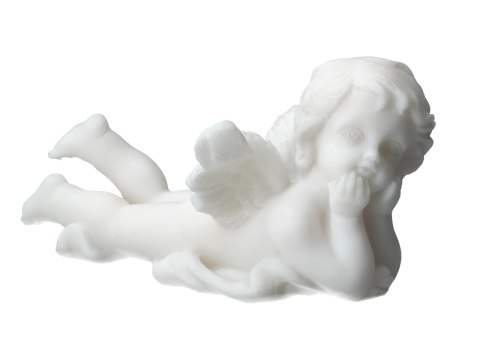 Aniołek leżący - alabaster grecki