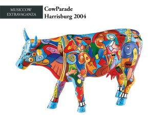 CowParade Harrisburg 2004, Music - Cow, autor: Orphelia M. Chamblis