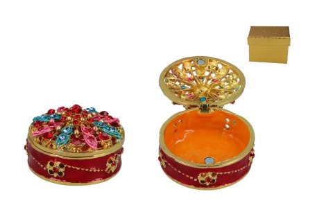 Kasetka metalowa, ażurowa - okrągła