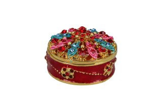 Kasetka metalowa, ażurowa - okrągła