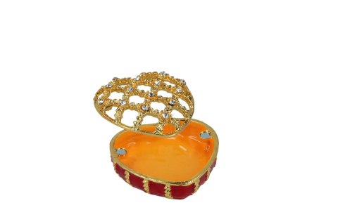 Kasetka metalowa, ażurowa - serce