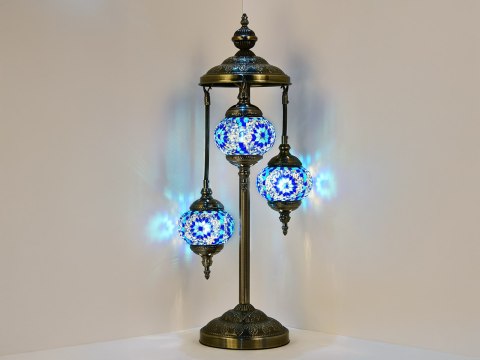 Lampa podłogowa - trzy klosze, wielokolorowe