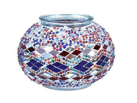 Lampa stołowa - klosz pojedynczy, wielokolorowy