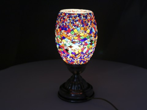 Lampa stołowa - klosz pojedynczy, wielokolorowy