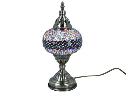 Lampa stołowa - klosz pojedynczy, wielokolorowy