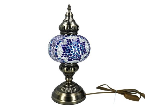 Lampa stołowa - klosz pojedynczy, wielokolorowy