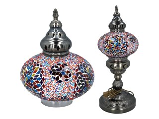 Lampa stołowa - klosz pojedynczy, wielokolorowy