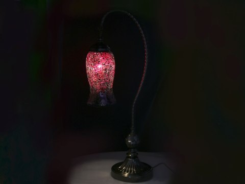 Lampa stołowa - klosz pojedynczy, wielokolorowy