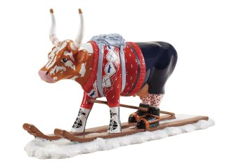 CowParade Telemark Norway 2006, Ski Cow - aka Loypelin Lauslam, autor: Maria Foss.