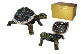 Kasetka metalowa, ażurowa - żółw