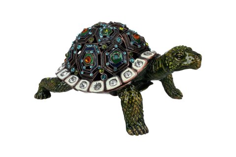 Kasetka metalowa, ażurowa - żółw