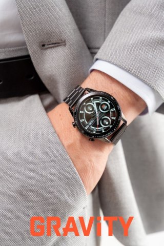 Smartwatch Gravity Czarny Bransoleta i Pasek GT10-1