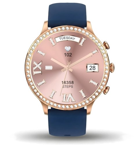 Smartwatch Gravity Różowe Złoto Pasek i Bransoleta GT5-6