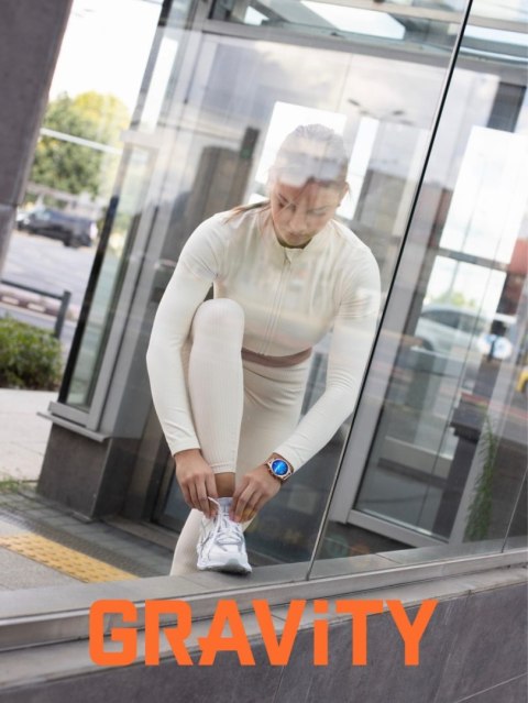 Smartwatch Gravity Różowe Złoto Pasek i Bransoleta GT5-8