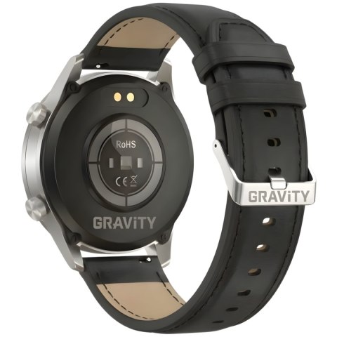 Smartwatch Gravity Srebrny 2 Paski GT10-7
