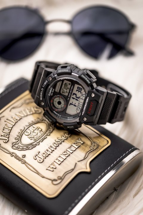 ZEGAREK MĘSKI CASIO AE-1400WH-1AVDF (zd111a) + BOX