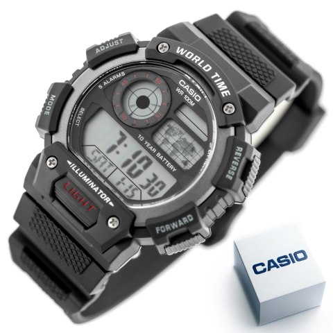 ZEGAREK MĘSKI CASIO AE-1400WH-1AVDF (zd111a) + BOX
