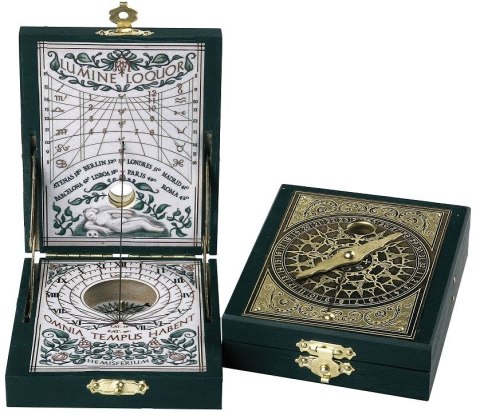 Zegar Słoneczny z Kompasem Kepler Dyptyk - Replika - H04