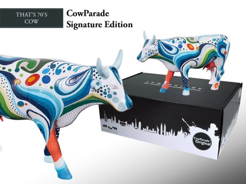 CowParade Signature Edition, That`s 70`s Cow, autor: Henric Kihlstrom