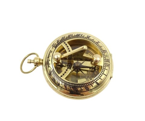 Kieszonkowy Kompas z Zegarem Słonecznym w pudełku - CPSD2