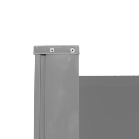 Markiza narożna boczna tarasowa LUARO parawan zwijany 180 x 620 cm szary
