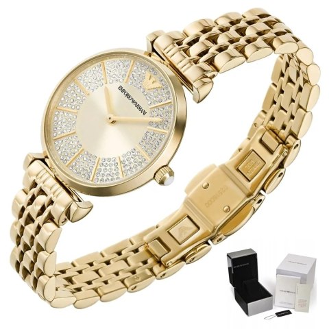 ZEGAREK DAMSKI EMPORIO ARMANI AR11608 - GIANNI T-BAR (zi512f) + BOX