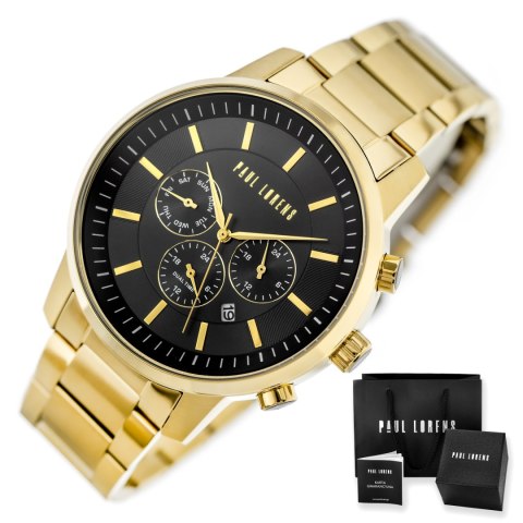 ZEGAREK MĘSKI PAUL LORENS - PL6647B-1D1 (zg372c) + BOX