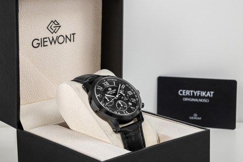 Zegarek Męski Giewont Chronograph Sapphire Czarny GW6260-A3