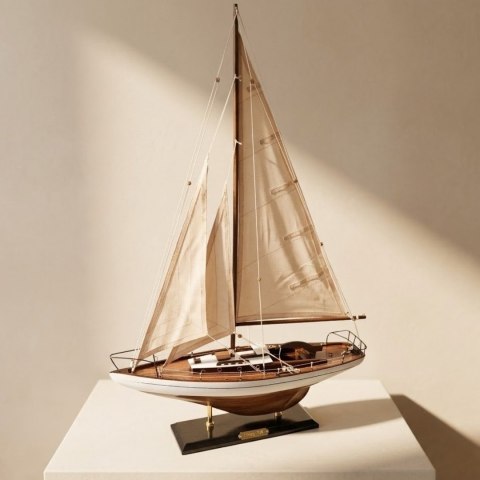 Model Jachtu Żaglowego - dekoracja marynistyczna 45 cm - 50445