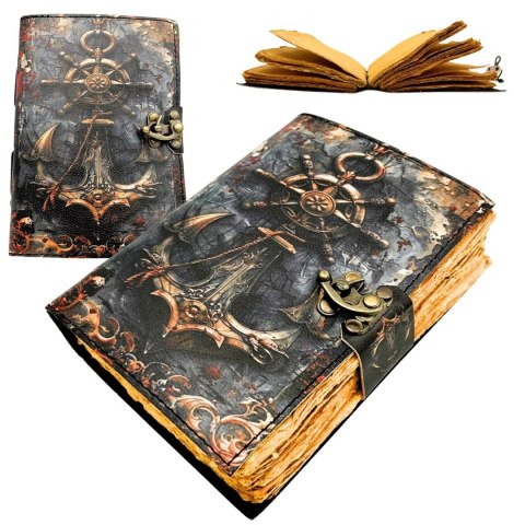 Notes Skórzany Retro Marynistyczny 200 stron - H110