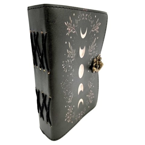 Notes Skórzany Retro z Fazami Księżyca - skóra kozia, 200 stron, papier 150 GSM - H080