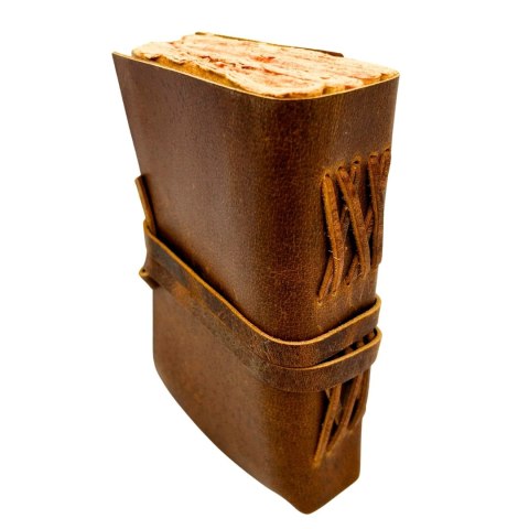 Notes Skórzany Vintage 200 stron - Słońce i Księżyc - Skóra bawola - H038