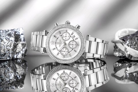 Zegarek Damski Giewont Sapphire Srebrny GW3380-B1