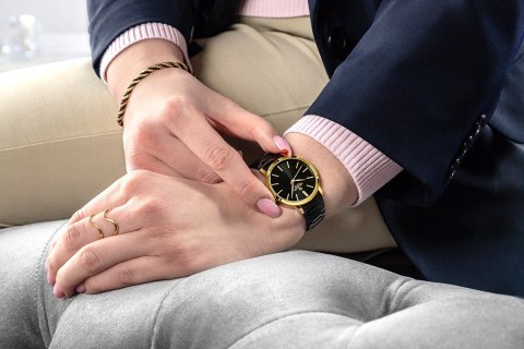 Zegarek Damski Giewont Sapphire Złoto Czarny GW2360-B4