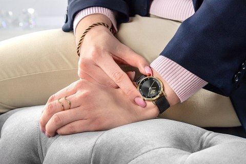 Zegarek Damski Giewont Sapphire Złoto Czarny GW4130-B4