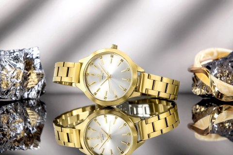 Zegarek Damski Giewont Sapphire Złoto Srebrny GW2720-B2