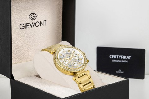 Zegarek Damski Giewont Sapphire Złoto Srebrny GW3380-B2