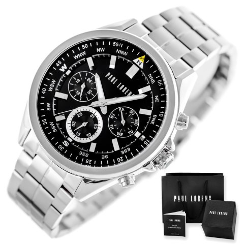 ZEGAREK MĘSKI PAUL LORENS - PL20009B-1C1 (zg385b) + BOX