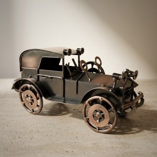 Metalowy Model Automobil Retro Samochód - Dekoracja Vintage - Q87