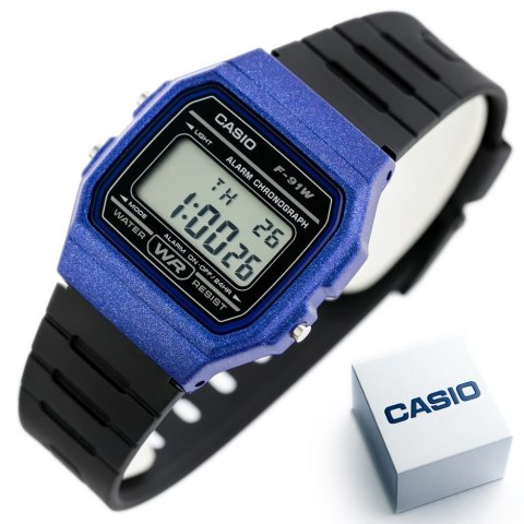 ZEGAREK MĘSKI CASIO F-91WM-2ADF (zd102e) + BOX