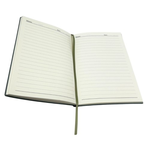 Elegancki Zestaw Prezentowy - Skórzany Notes A5 z Długopisem w Pudełku Prezentowym - Oliwkowa Zieleń - EE14