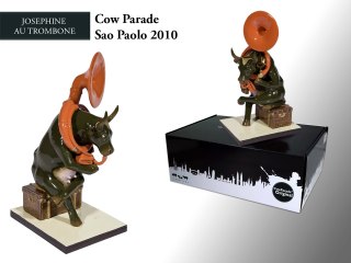 Cow Parade Josephine au Trombone