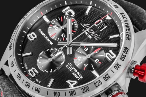 Zegarek Męski Atlantic Grand Prix Chrono 55463.41.65 + BOX